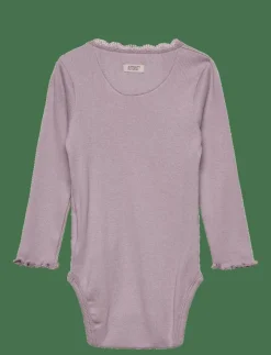 Barn Huttelihut Bodysuits|Body LS Rib - Långärmad bodysuit