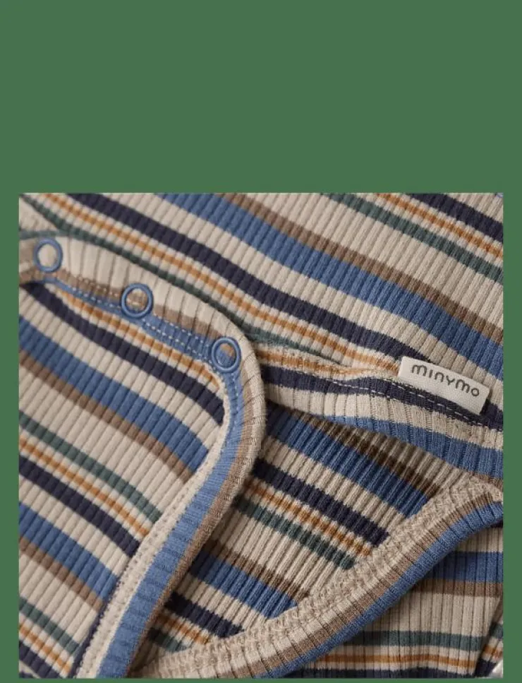 Barn Minymo Bodies|Body LS Y/D Rib - Långärmad body