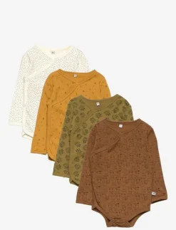 Barn Pippi Flerpack|Bodies|Body Wrap AO-printed (4-pack) - Multipack bodies