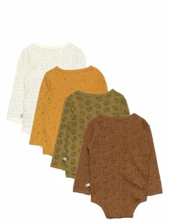 Barn Pippi Flerpack|Bodies|Body Wrap AO-printed (4-pack) - Multipack bodies
