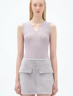 Kvinnor REMAIN Birger Christensen T-Shirts & Toppar|Bodysuit With Cutlines - Bodies