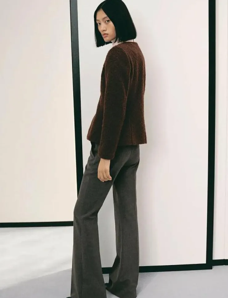 Mango Bouclé jacket with jewel buttons - Enkelknäppta kavajer|Kvinnor Kavajer