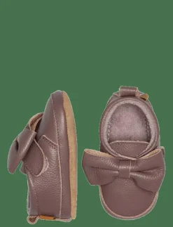 Melton Bow leather slippers - Inneskor|Barn Lära-Gå-Skor|Inneskor