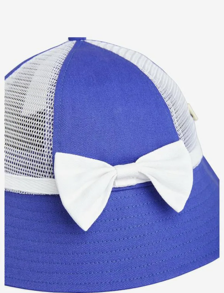 Mini Rodini Bow mesh sun hat - Solhatt|Barn Solhattar