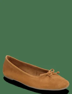 Kvinnor Mango Ballerinaskor|Bow suede ballerina - Ballerinas