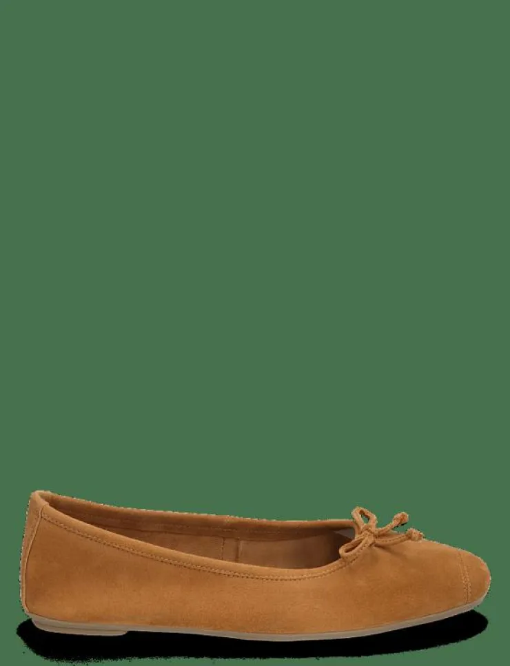Kvinnor Mango Ballerinaskor|Bow suede ballerina - Ballerinas