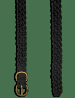 Kvinnor Polo Ralph Lauren Bälten|Braided Vachetta Leather Skinny Belt - Skärp
