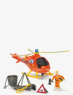 Barn Simba Toys Leksaksfordon & Bilar|Leksaksset & Leksaksfigurer|Brandman Sam Helikopter Wallaby med Figur - Flygplan