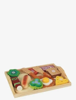 Magni Toys Breakfast tray with accessories - Leksaksmat & Leksakstårtor|Barn Leksakskök & Tillbehör