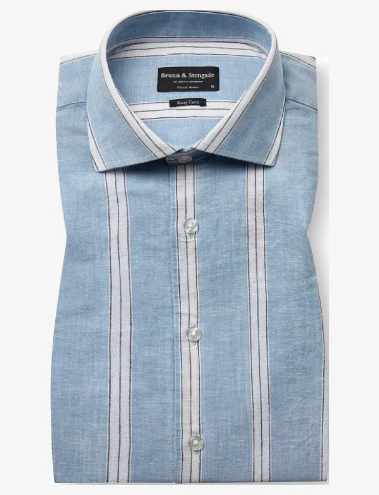 Bruun & Stengade BS Correa Casual Modern Fit Shirt - Linneskjortor| Skjortor