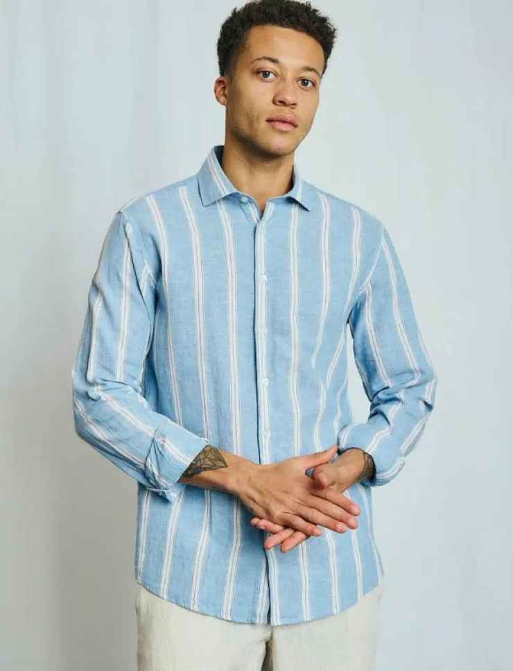 Bruun & Stengade BS Correa Casual Modern Fit Shirt - Linneskjortor| Skjortor