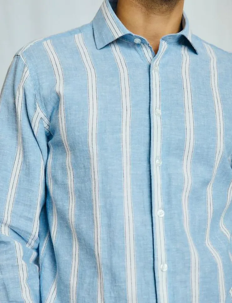 Bruun & Stengade BS Correa Casual Modern Fit Shirt - Linneskjortor| Skjortor