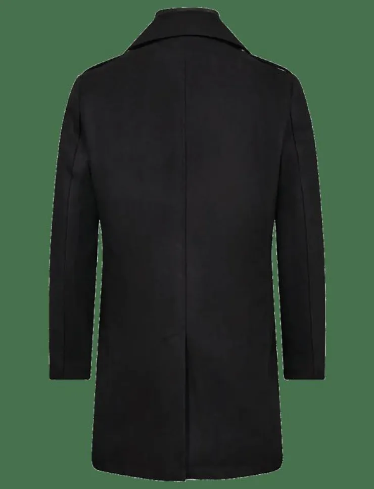 Bruun & Stengade BS Nelson Slim Fit Coat - Ullkappor| Jackor & Rockar