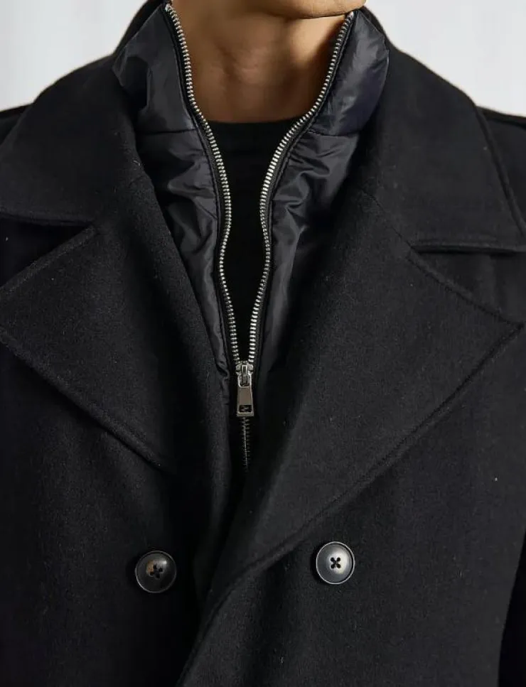 Bruun & Stengade BS Nelson Slim Fit Coat - Ullkappor| Jackor & Rockar