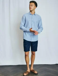 Bruun & Stengade BS Peppon Regular Fit Shorts - Linneshorts| Shorts