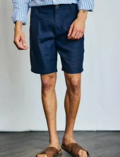 Bruun & Stengade BS Peppon Regular Fit Shorts - Linneshorts| Shorts