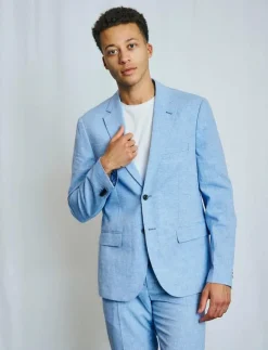 Bruun & Stengade BS Pollino Classic Fit Blazer - Enkelknäppta kavajer| Kostymer & Kavajer