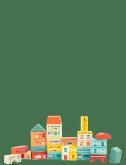 Moulin Roty Building Blocks - Village - Avenue du Moulin - Byggklossar|Barn Klossar & Byggsatser