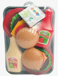 Dantoy BURGER SET ON TRAY 17 PCS - Leksaksmat & Leksakstårtor|Barn Leksakskök & Tillbehör