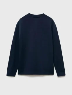 Barn Mango Överdelar|Buttoned cotton T-shirt - Långärmade t-shirts