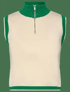 Kvinnor Mango Västar|Buttoned round-neck cardigan - Stickade västar