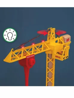 BRIO Byggkran med lampor - Byggmaskiner|Barn Leksaksfordon & Bilar