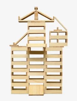Barn Micki Leksaker Leksaker|Leksaker|BYGGSTAVAR 200 ST, TRÄVITA - Byggklossar