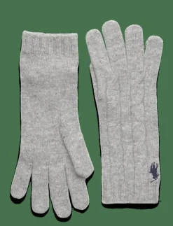 Kvinnor Polo Ralph Lauren Handskar & Vantar|Cable-Knit Wool-Cashmere Gloves - Fingervantar