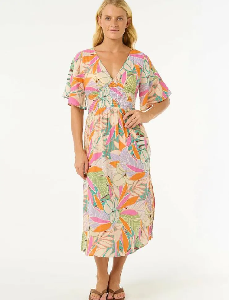 Rip Curl CALA VADELLA MIDI DRESS - Klänningar|Kvinnor Klänningar & Kjolar