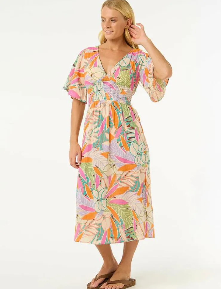 Rip Curl CALA VADELLA MIDI DRESS - Klänningar|Kvinnor Klänningar & Kjolar