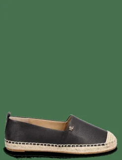 Kvinnor Lauren Ralph Lauren Espadrillos|Cameryn IV Tumbled Leather Espadrille - Platta espadriller