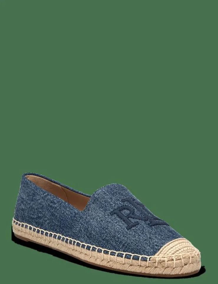 Lauren Ralph Lauren Cameryn Washed Denim Espadrille - Platta espadriller|Kvinnor Espadrillos