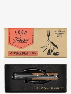 Gentlemen's Hardware Camping Cutlery Tool Wood 2pcs set - Bestickset| Bestick