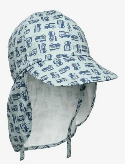 Barn Melton Solhattar|Cap w/neck & tie w/print - Solhatt