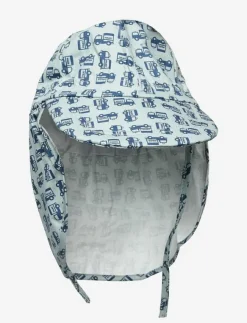 Barn Melton Solhattar|Cap w/neck & tie w/print - Solhatt