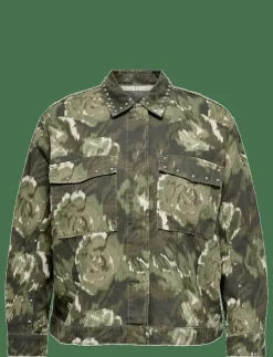 ONLY Carmakoma CARCAVA AOP JACKET OTW - Utilityjackor|Kvinnor Overshirts