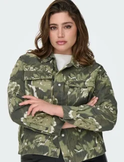ONLY Carmakoma CARCAVA AOP JACKET OTW - Utilityjackor|Kvinnor Overshirts
