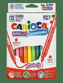 Barn Carioca Rita & Pyssla|DUBBLA FIBERPENNOR - Färgpennor