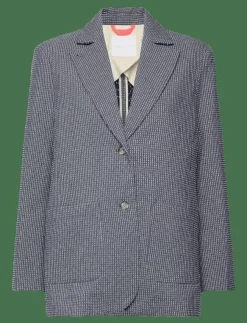 Naja Lauf CARLOTTA BLAZER BLURRED STRIPE - Enkelknäppta kavajer|Kvinnor Kavajer
