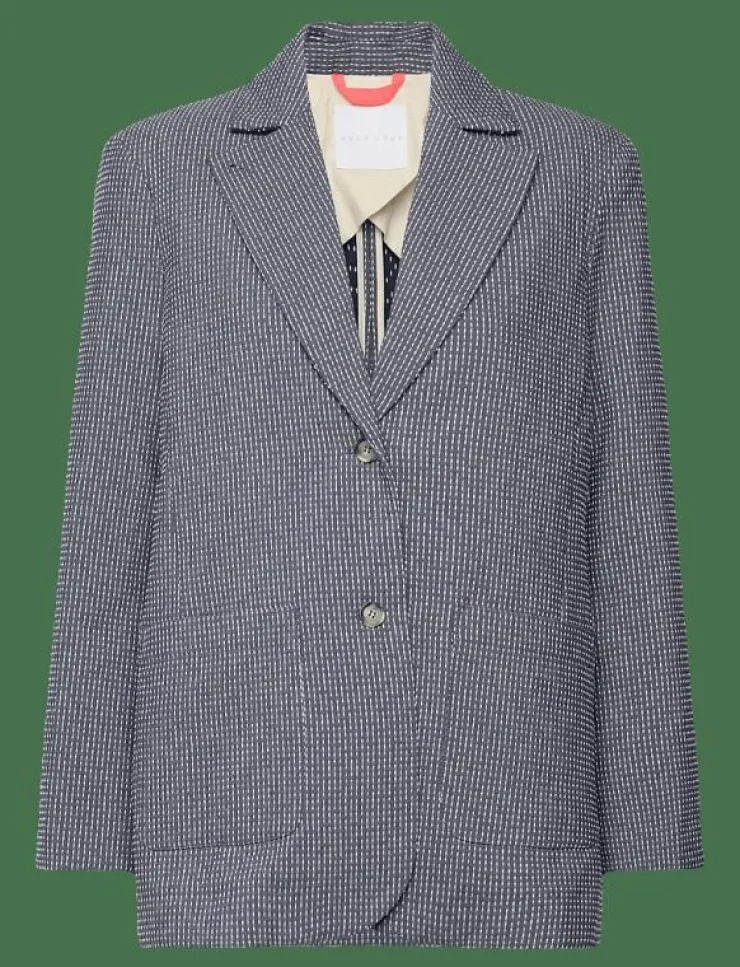 Naja Lauf CARLOTTA BLAZER BLURRED STRIPE - Enkelknäppta kavajer|Kvinnor Kavajer