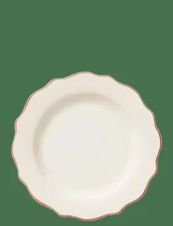 Anna + Nina Carmine Scalloped Breakfast Plate - Assietter| Tallrikar