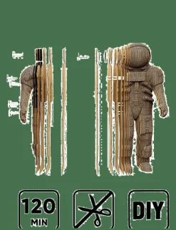 Cartonic 3D Pussel ASTRONAUT - Träfigurer| Spel & Pussel|Dekorationsdetaljer
