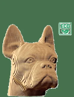 Cartonic Spel & Pussel|Dekorationsdetaljer|3D Pussel BULLDOG - Träfigurer
