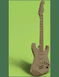Cartonic Spel & Pussel|Dekorationsdetaljer|3D Pussel GITARR - Träfigurer