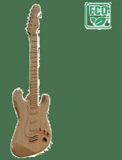Cartonic Spel & Pussel|Dekorationsdetaljer|3D Pussel GITARR - Träfigurer