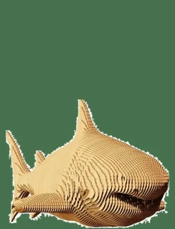 Cartonic Spel & Pussel|Dekorationsdetaljer|3D Pussel HAJ - Träfigurer
