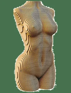 Cartonic Spel & Pussel|Dekorationsdetaljer|3D Pussel KVINNLIG TORSO - Träfigurer