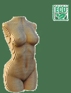 Cartonic Spel & Pussel|Dekorationsdetaljer|3D Pussel KVINNLIG TORSO - Träfigurer