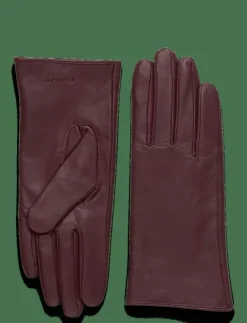Kvinnor GANT Handskar & Vantar|CASHMERE LINED LEATHER GLOVES - Fingervantar