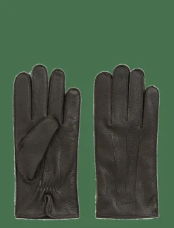 GANT CASHMERE LINED LEATHER GLOVES - Fingervantar| Handskar